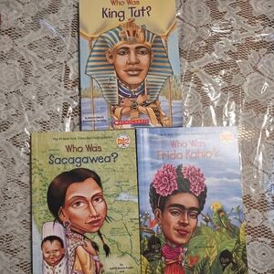 'Who Was' Book Trio - King Tut, Sacagawea, Frida Kahlo